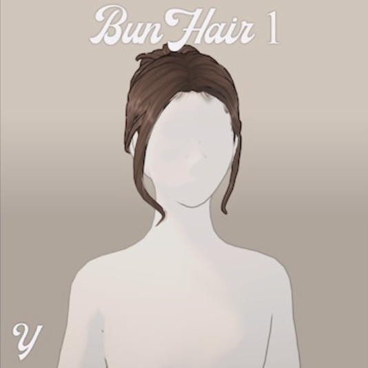 [y] Bun Hair 1
